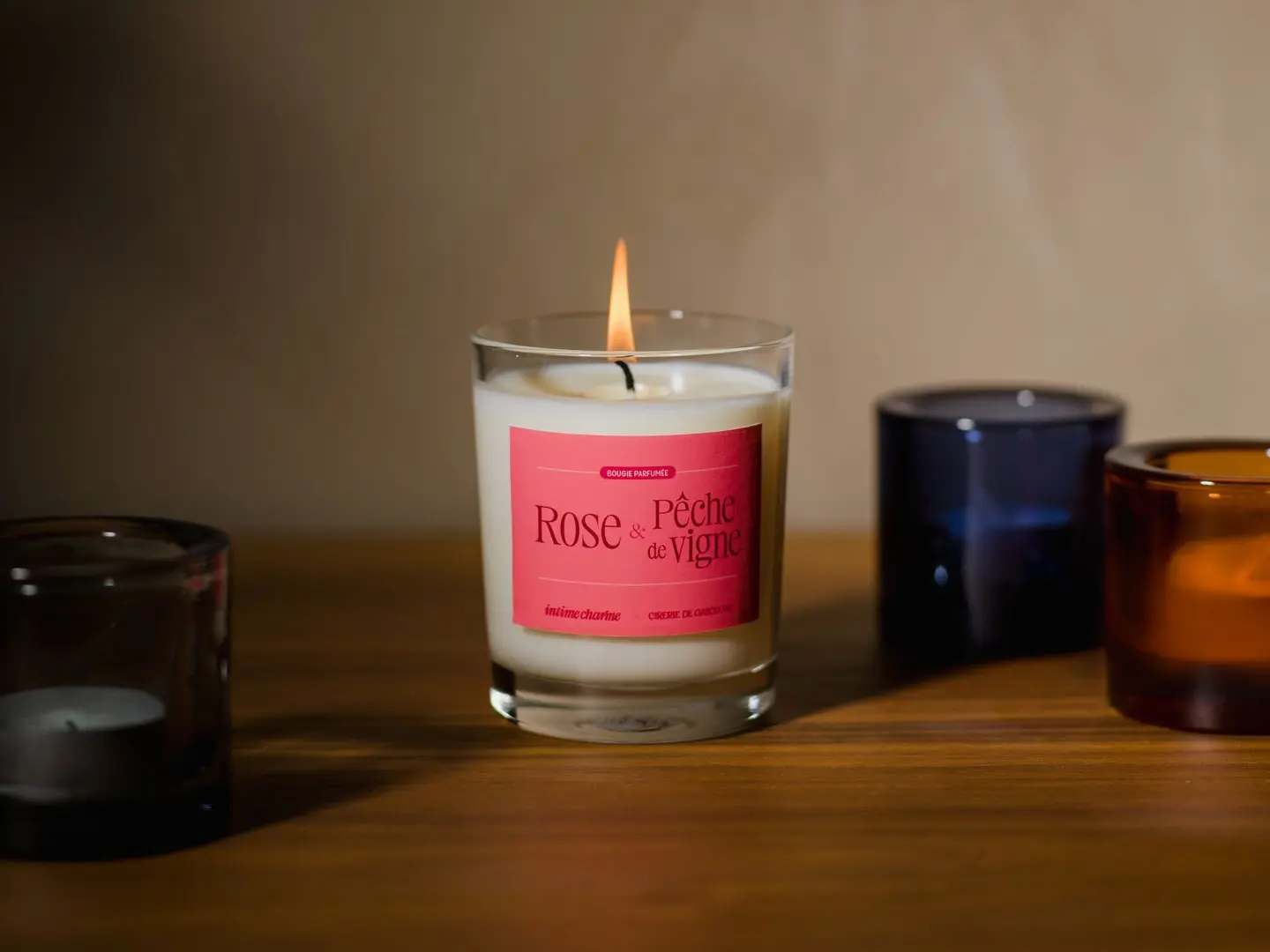 Bougie artisanale 100% cire végétale